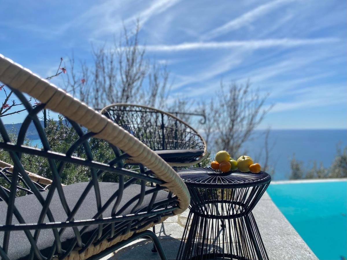Casaviva - Ampio Trilocale Vista Mare Con Piscina - Pieve Alta Apartman Pieve Ligure Kültér fotó